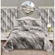 Set Lenjerie Eleganta si 2 Draperii pentru pat dublu din Bumbac Finet compus din 8 piese, Cearceaf de pat cu elastic 180x200cm+25cm, NW28