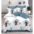 Set Lenjerie Eleganta pentru pat dublu din Bumbac Finet compus din 6 piese, Cearceaf de pat cu elastic 180x200cm+25cm, NW30