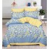 Set Lenjerie Eleganta pentru pat dublu din Bumbac Finet compus din 6 piese, Cearceaf de pat cu elastic 180x200cm+25cm, NW31
