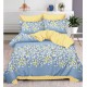 Set Lenjerie Eleganta pentru pat dublu din Bumbac Finet compus din 6 piese, Cearceaf de pat cu elastic 180x200cm+25cm, NW31