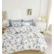 Set Lenjerie Eleganta pentru pat dublu din Bumbac Finet compus din 6 piese, Cearceaf de pat cu elastic 180x200cm+25cm, NW32