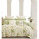 Set Lenjerie Eleganta pentru pat dublu din Bumbac Finet compus din 6 piese, Cearceaf de pat cu elastic 180x200cm+25cm, NW35