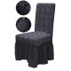 Set 6 huse elastice Multielastice Jacquard pentru scaune, cu volane, SCU13
