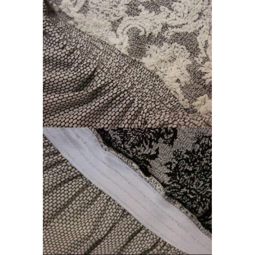 Set 6 huse elastice Multielastice Jacquard pentru scaune, cu volane, SCU18