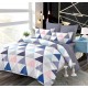 Set Lenjerie Eleganta pentru pat dublu din Bumbac Finet compus din 6 piese, Cearceaf de pat cu elastic 180x200cm+25cm, NW51