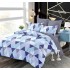Set Lenjerie Eleganta pentru pat dublu din Bumbac Finet compus din 6 piese, Cearceaf de pat cu elastic 180x200cm+25cm, NW52
