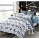 Set Lenjerie Eleganta pentru pat dublu din Bumbac Finet compus din 6 piese, Cearceaf de pat cu elastic 180x200cm+25cm, NW54