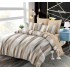 Set Lenjerie Eleganta pentru pat dublu din Bumbac Finet compus din 6 piese, Cearceaf de pat cu elastic 180x200cm+25cm, NW56