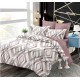 Set Lenjerie Eleganta pentru pat dublu din Bumbac Finet compus din 6 piese, Cearceaf de pat cu elastic 180x200cm+25cm, NW58