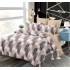 Set Lenjerie Eleganta pentru pat dublu din Bumbac Finet compus din 6 piese, Cearceaf de pat cu elastic 180x200cm+25cm, NW59