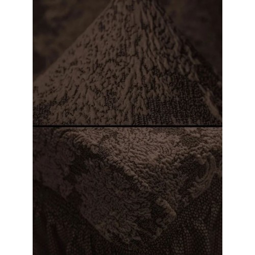 Husa elastica pentru coltar, model Jacquard, cu volanas, SCU20