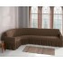 Husa elastica pentru coltar, model Jacquard, cu volanas, SCU20