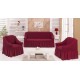 Set huse elastice si creponate pentru canapea 3 locuri si 2 fotolii, cu volane, SCU26