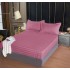 Husa de pat tip Damasc cu Elastic cu 2 fete de perna,Primavara, 160x200 cm+25cm, EE051