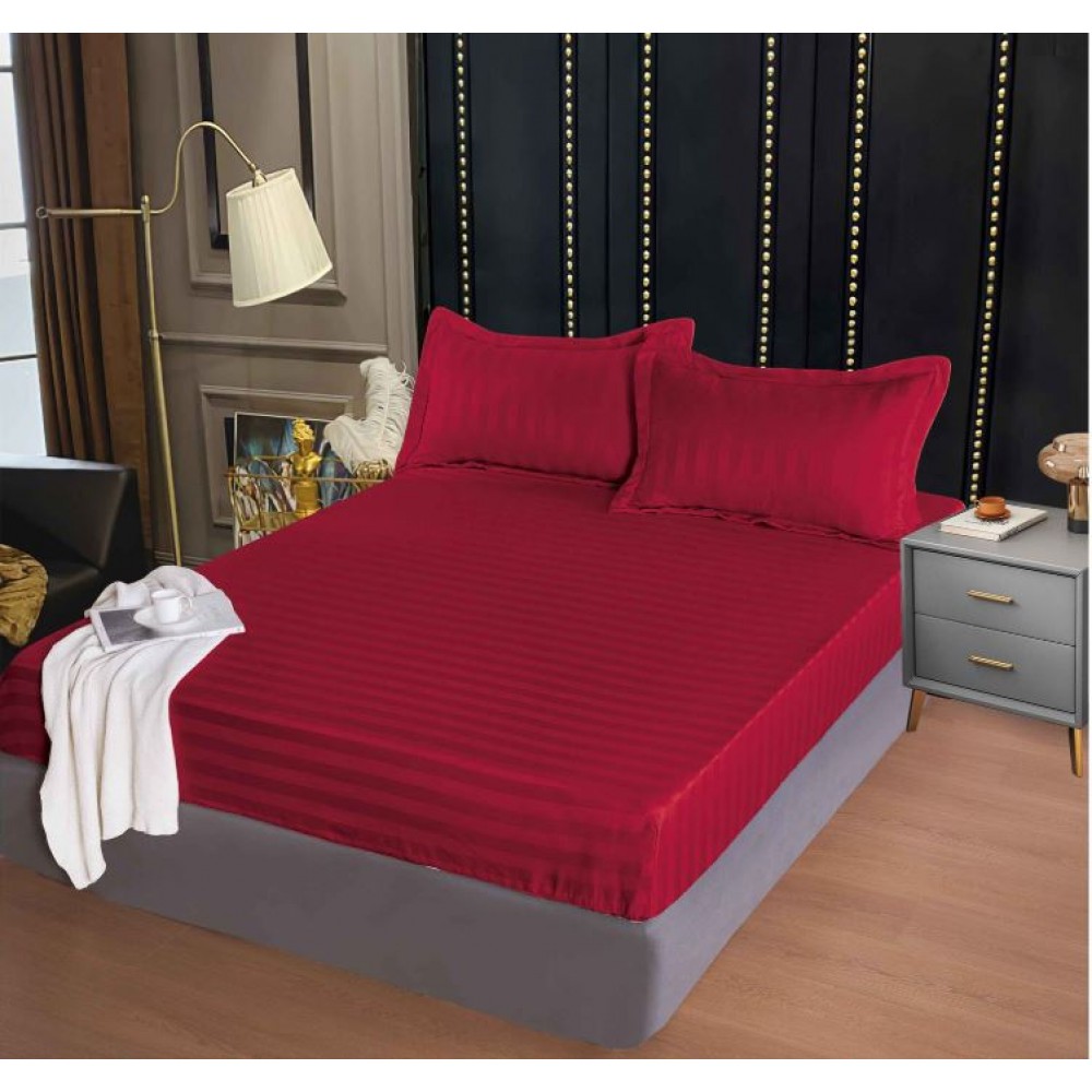 Husa de pat tip Damasc cu Elastic cu 2 fete de perna,Primavara, 160x200 cm+25cm, EE120