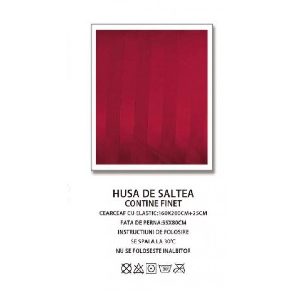Husa de pat tip Damasc cu Elastic cu 2 fete de perna,Primavara, 160x200 cm+25cm, EE120