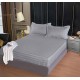 Husa de pat tip Damasc cu Elastic cu 2 fete de perna,Primavara, 160x200 cm+25cm, EE085