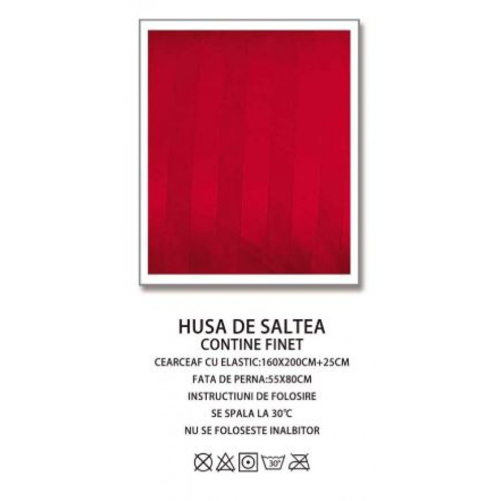 Husa de pat tip Damasc cu Elastic cu 2 fete de perna,Primavara, 160x200 cm+25cm, EE001
