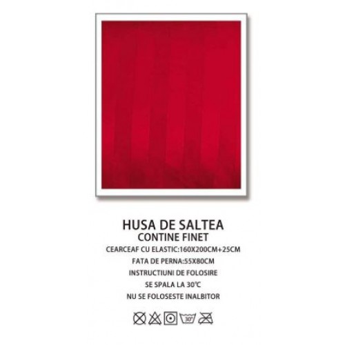 Husa de pat tip Damasc cu Elastic cu 2 fete de perna,Primavara, 160x200 cm+25cm, EE001