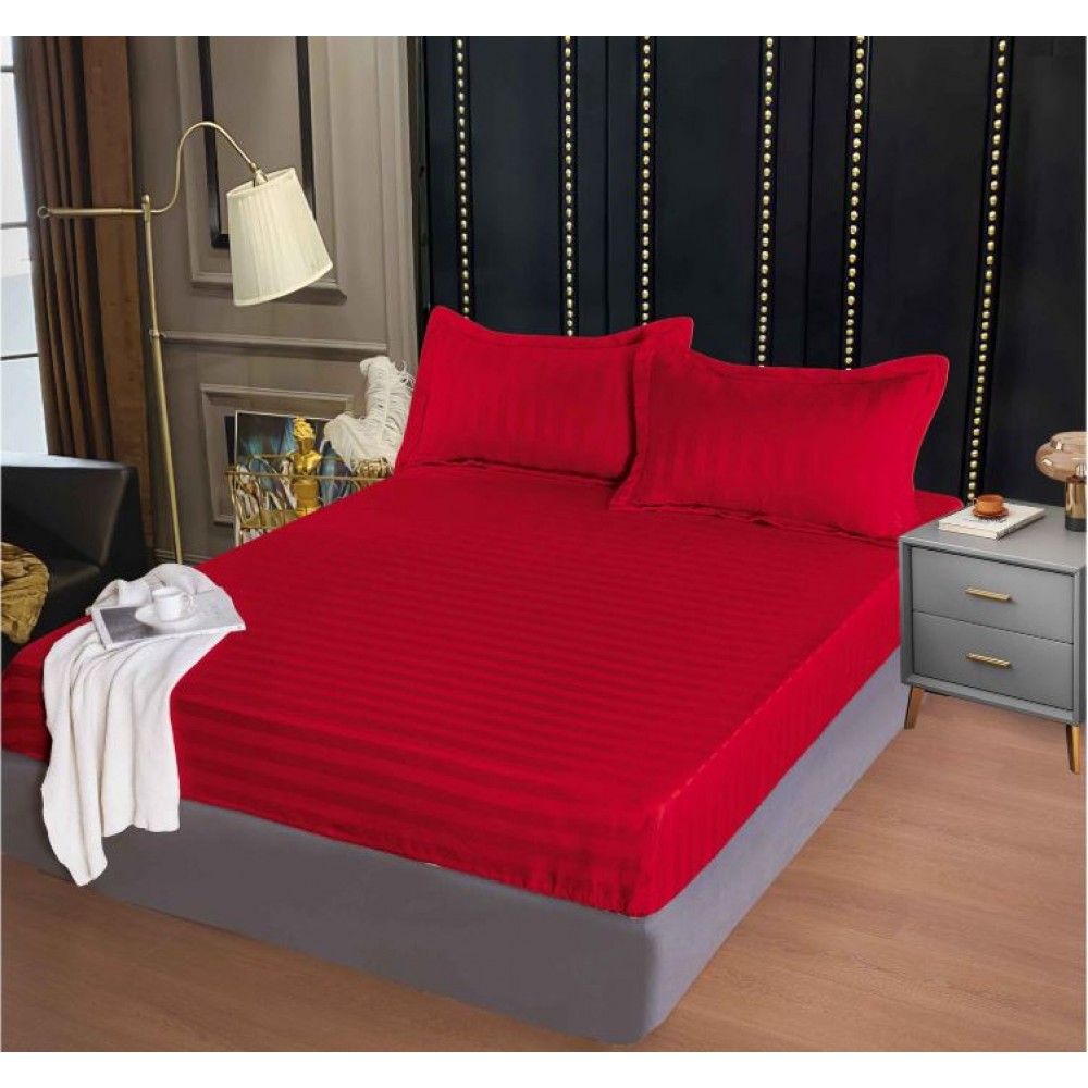 Husa de pat tip Damasc cu Elastic cu 2 fete de perna,Primavara, 160x200 cm+25cm, EE001