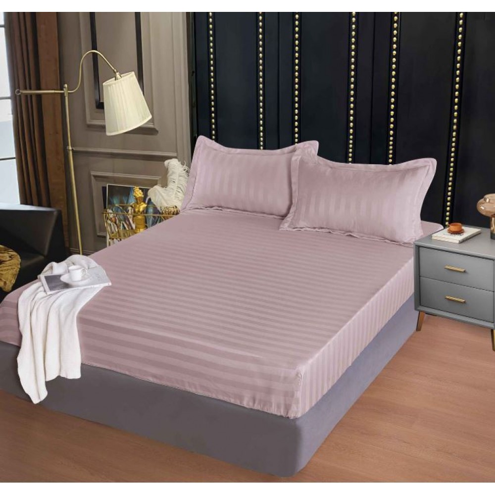 Husa de pat tip Damasc cu Elastic cu 2 fete de perna,Primavara, 160x200 cm+25cm, EE056