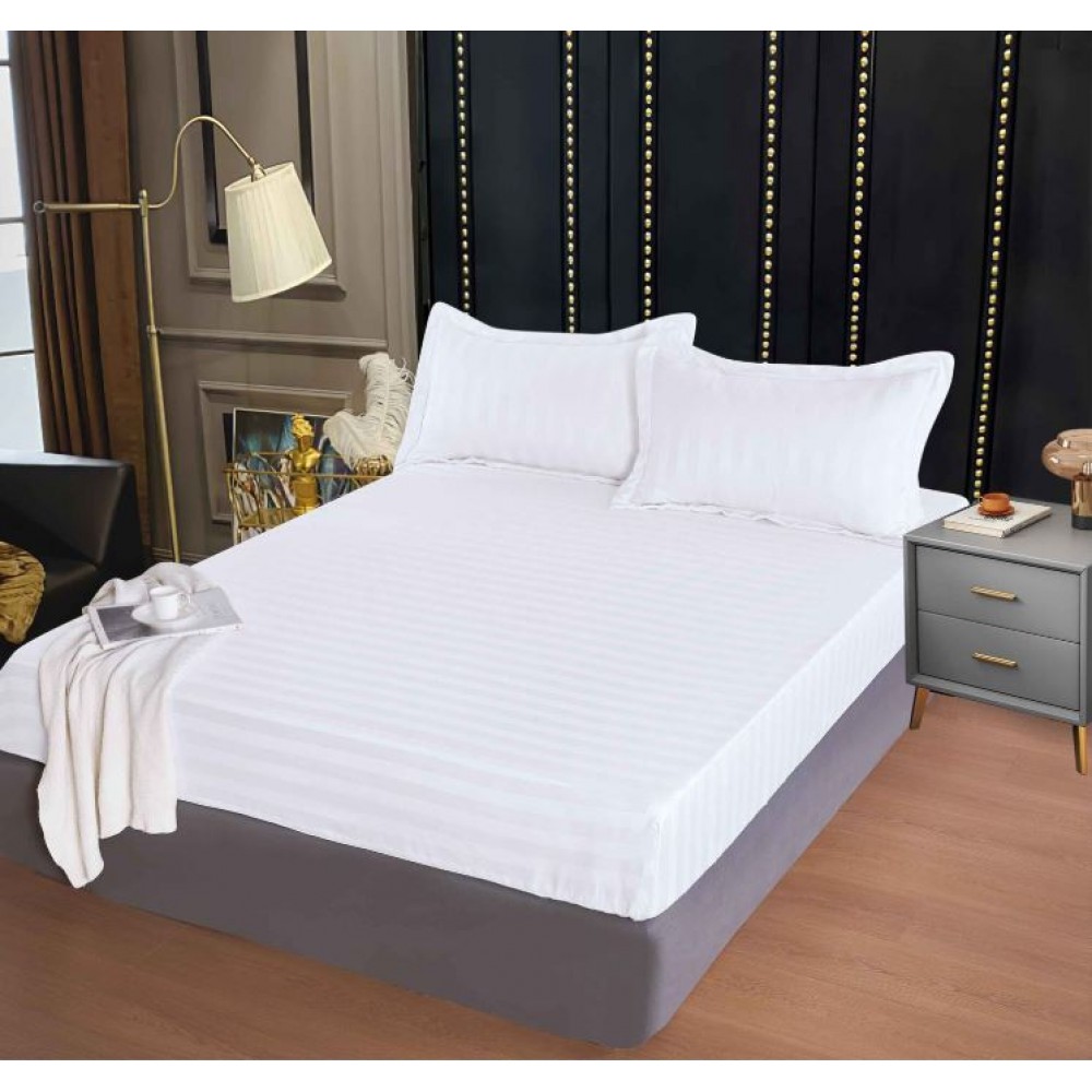 Husa de pat tip Damasc cu Elastic cu 2 fete de perna,Primavara, 160x200 cm+25cm, EE118