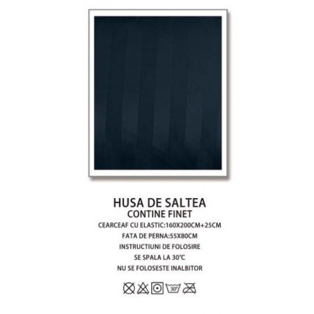 Husa de pat tip Damasc cu Elastic cu 2 fete de perna,Primavara, 160x200 cm+25cm, EE115