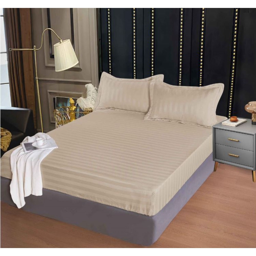 Husa de pat tip Damasc cu Elastic cu 2 fete de perna,Primavara, 160x200 cm+25cm, EE130