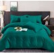 Set Lenjerie Eleganta tip Damasc pentru pat dublu din Bumbac finet, compus din 6 piese, Cearceaf de pat 220x240cm, LL-28