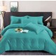 Set Lenjerie Eleganta tip Damasc pentru pat dublu din Bumbac finet, compus din 6 piese, Cearceaf de pat 220x240cm, LL-18