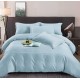 Set Lenjerie Eleganta tip Damasc pentru pat dublu din Bumbac finet, compus din 6 piese, Cearceaf de pat 220x240cm, LL-125