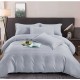 Set Lenjerie Eleganta tip Damasc pentru pat dublu din Bumbac finet, compus din 6 piese, Cearceaf de pat 220x240cm, LL-04