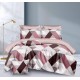 Set Lenjerie Eleganta pentru pat dublu din Bumbac Finet compus din 8 piese, Cearceaf de pat 220x240cm, SNH2