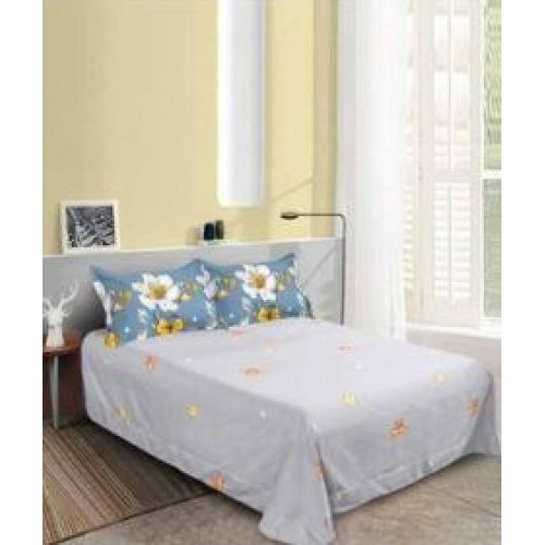 Set Lenjerie Eleganta pentru pat dublu din Bumbac Finet compus din 8 piese, Cearceaf de pat 220x240cm, SNH3
