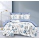 Set Lenjerie Eleganta pentru pat dublu din Bumbac Finet compus din 8 piese, Cearceaf de pat 220x240cm, SNH8