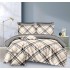 Set Lenjerie Eleganta pentru pat dublu din Bumbac Finet compus din 8 piese, Cearceaf de pat 220x240cm, SNH16
