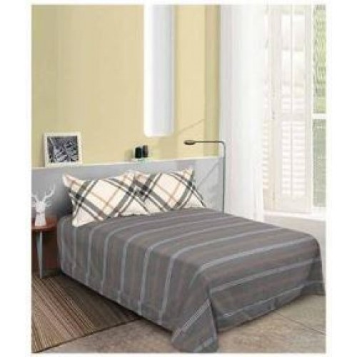 Set Lenjerie Eleganta pentru pat dublu din Bumbac Finet compus din 8 piese, Cearceaf de pat 220x240cm, SNH16