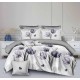 Set Lenjerie Eleganta pentru pat dublu din Bumbac Finet compus din 8 piese, Cearceaf de pat 220x240cm, SNH18