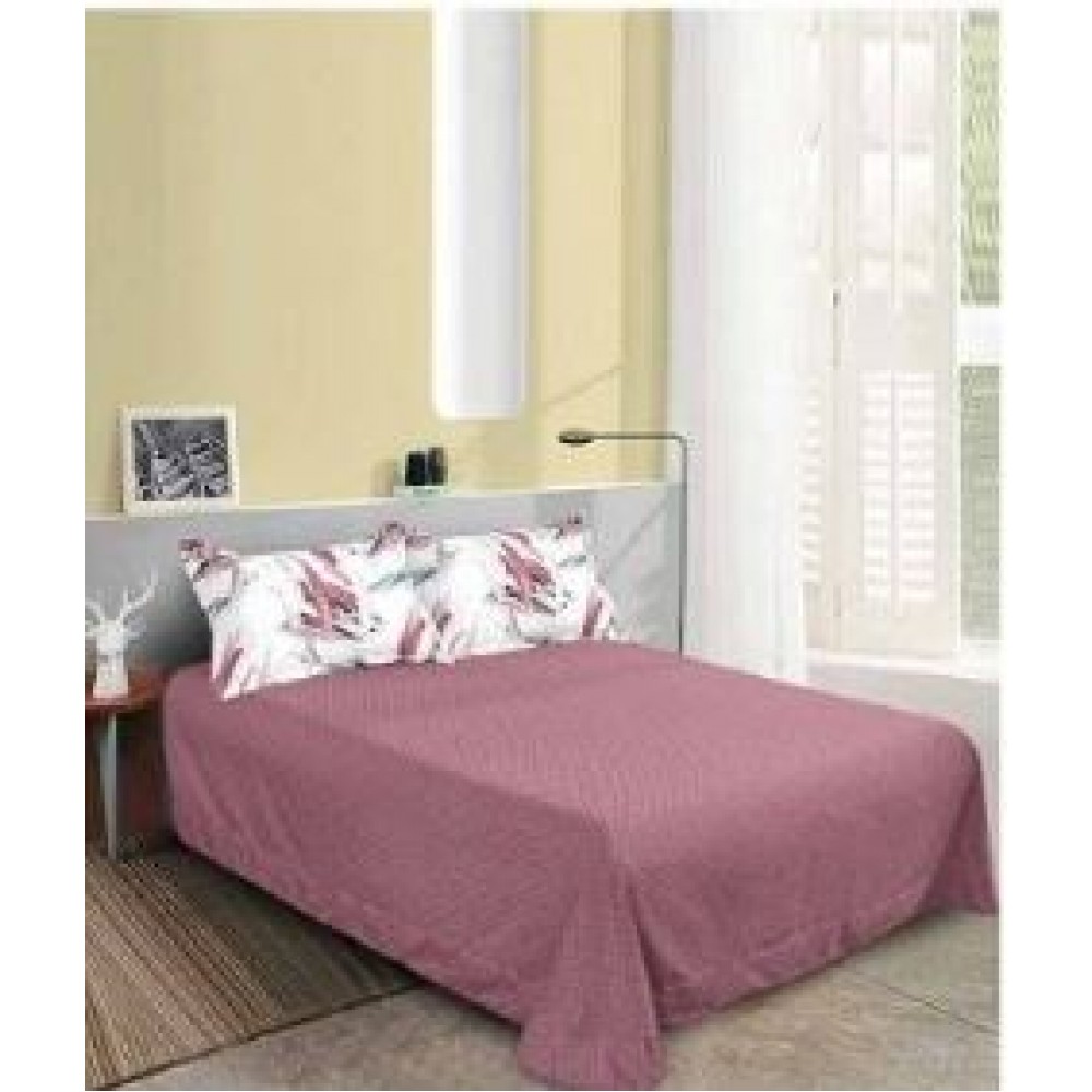 Set Lenjerie Eleganta pentru pat dublu din Bumbac Finet compus din 8 piese, Cearceaf de pat 220x240cm, SNH20
