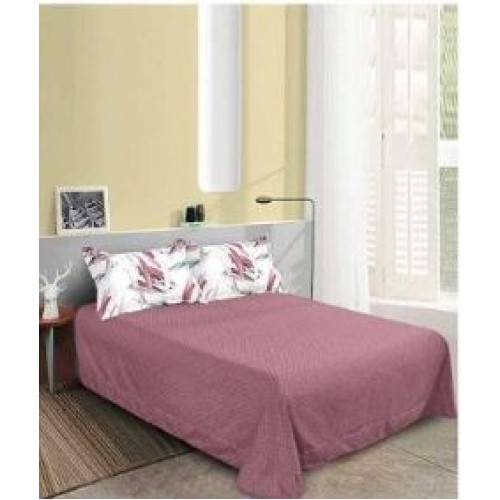 Set Lenjerie Eleganta pentru pat dublu din Bumbac Finet compus din 8 piese, Cearceaf de pat 220x240cm, SNH20