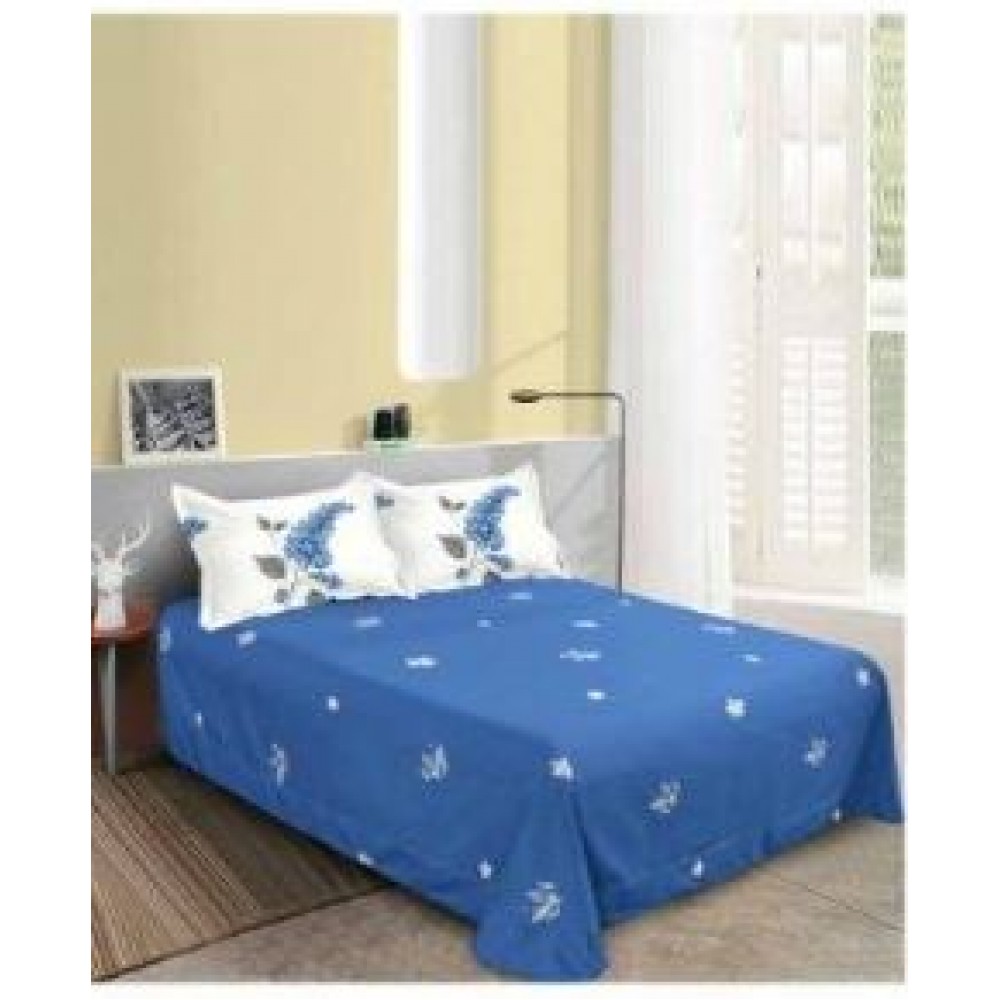Set Lenjerie Eleganta pentru pat dublu din Bumbac Finet compus din 8 piese, Cearceaf de pat 220x240cm, SNH29