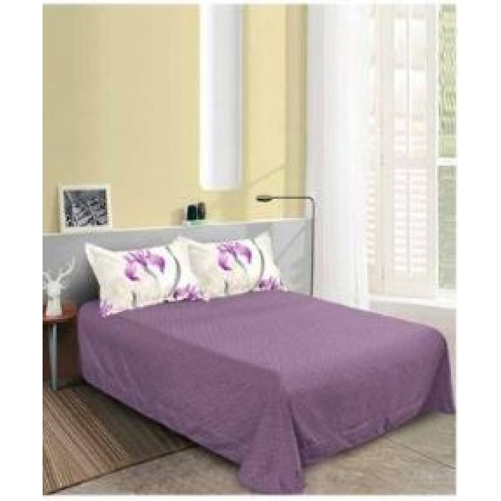 Set Lenjerie Eleganta pentru pat dublu din Bumbac Finet compus din 8 piese, Cearceaf de pat 220x240cm, SNH31