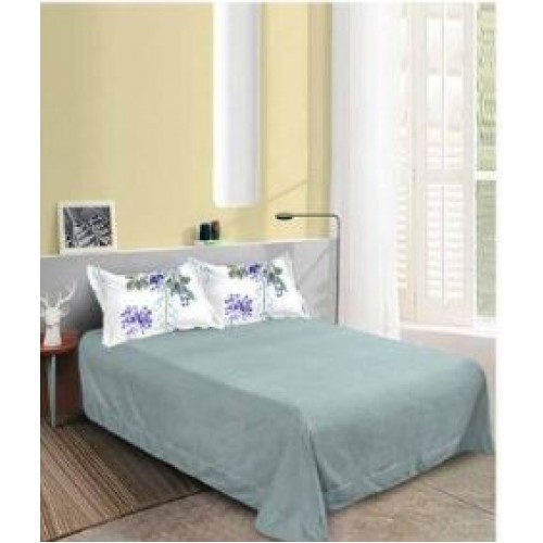 Set Lenjerie Eleganta pentru pat dublu din Bumbac Finet compus din 8 piese, Cearceaf de pat 220x240cm, SNH33