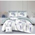 Set Lenjerie Eleganta pentru pat dublu din Bumbac Finet compus din 8 piese, Cearceaf de pat 220x240cm, SNH33
