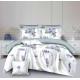 Set Lenjerie Eleganta pentru pat dublu din Bumbac Finet compus din 8 piese, Cearceaf de pat 220x240cm, SNH33