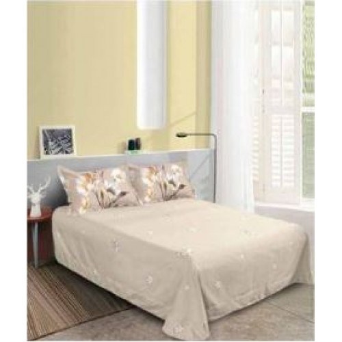 Set Lenjerie Eleganta pentru pat dublu din Bumbac Finet compus din 8 piese, Cearceaf de pat 220x240cm, SNH34