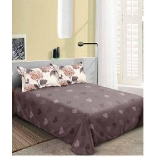 Set Lenjerie Eleganta pentru pat dublu din Bumbac Finet compus din 8 piese, Cearceaf de pat 220x240cm, SNH35