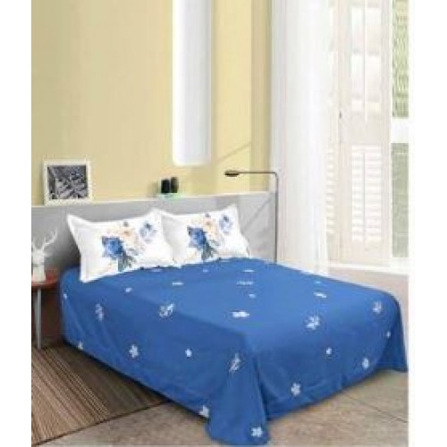 Set Lenjerie Eleganta pentru pat dublu din Bumbac Finet compus din 8 piese, Cearceaf de pat 220x240cm, SNH36
