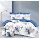 Set Lenjerie Eleganta pentru pat dublu din Bumbac Finet compus din 8 piese, Cearceaf de pat 220x240cm, SNH36