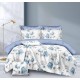 Set Lenjerie Eleganta pentru pat dublu din Bumbac Finet compus din 8 piese, Cearceaf de pat 220x240cm, SNH37